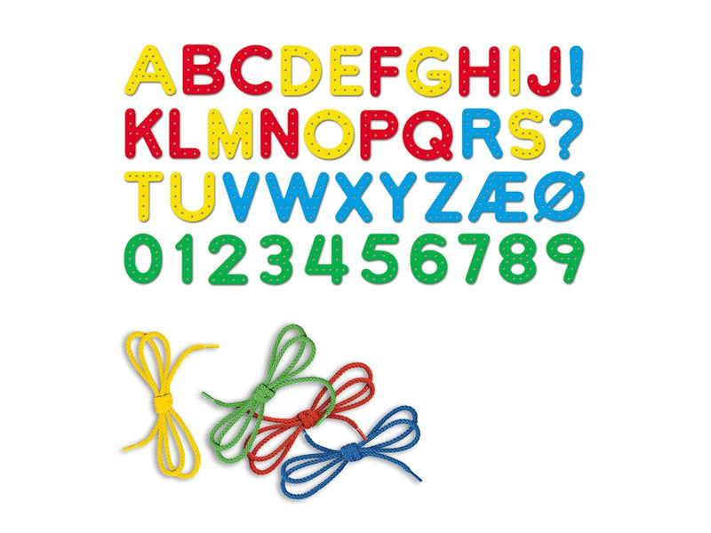 Quercetti Play Montessori Lacing ABC + 123