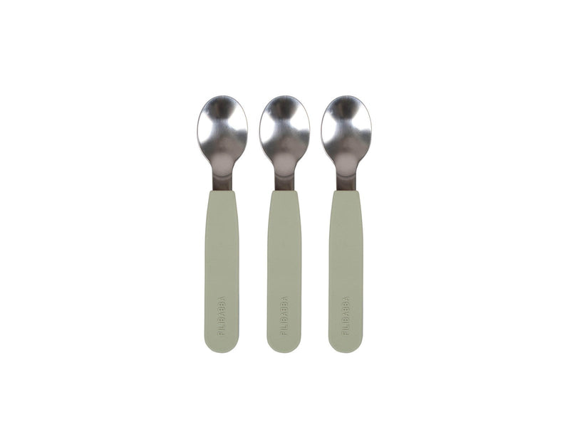 Filibabba Silicone spoons 3-pack - Green