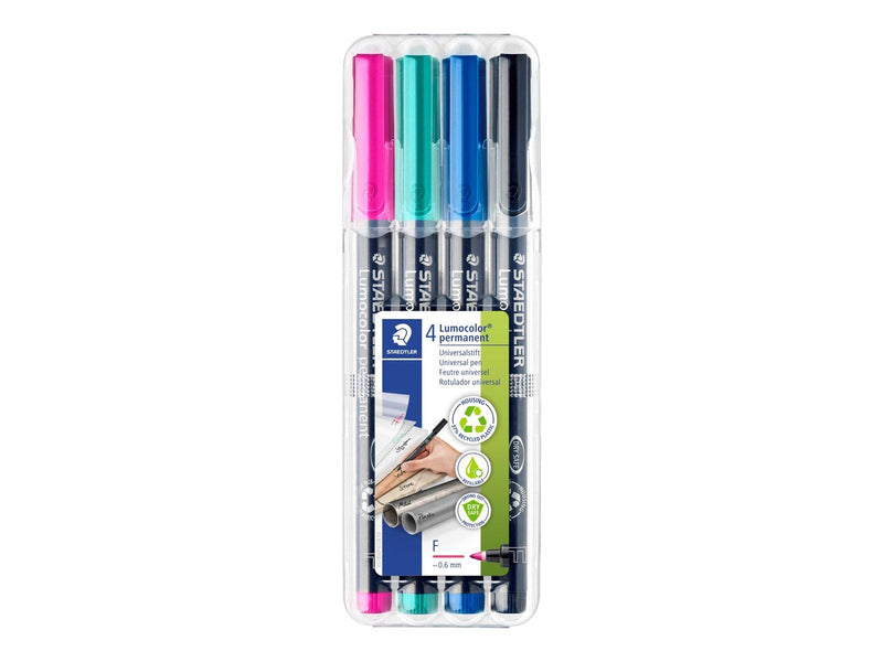 Staedtler Universal pen Lumo F perm 4pcs Box