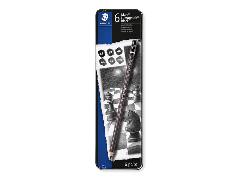 Staedtler Pencil Lumograph black x6 100% PEFC