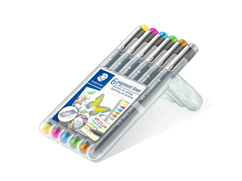 Staedtler Fineliner pigment lin. 0.5mm 6 col.