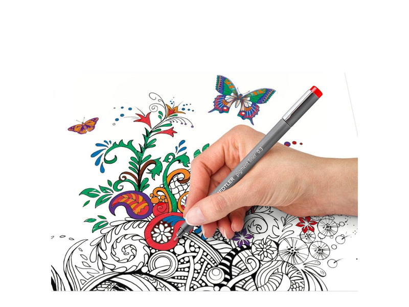 Staedtler Fineliner pigment lin. 0.3mm 6 col.