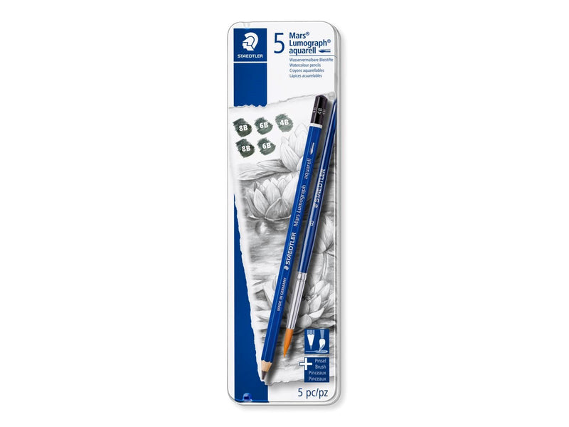 Staedtler Pencil Lumograph x5 aqua. 100% PEFC