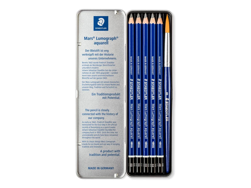 Staedtler Pencil Lumograph x5 aqua. 100% PEFC