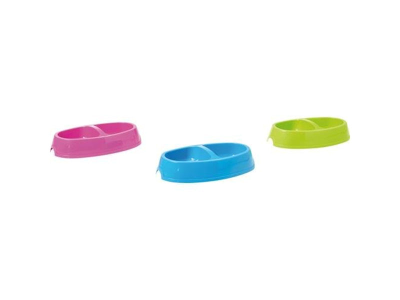 Savic Picnic Twin Dog Feeding Bowl 30.5 x 17 cm 2 x 0.4L
