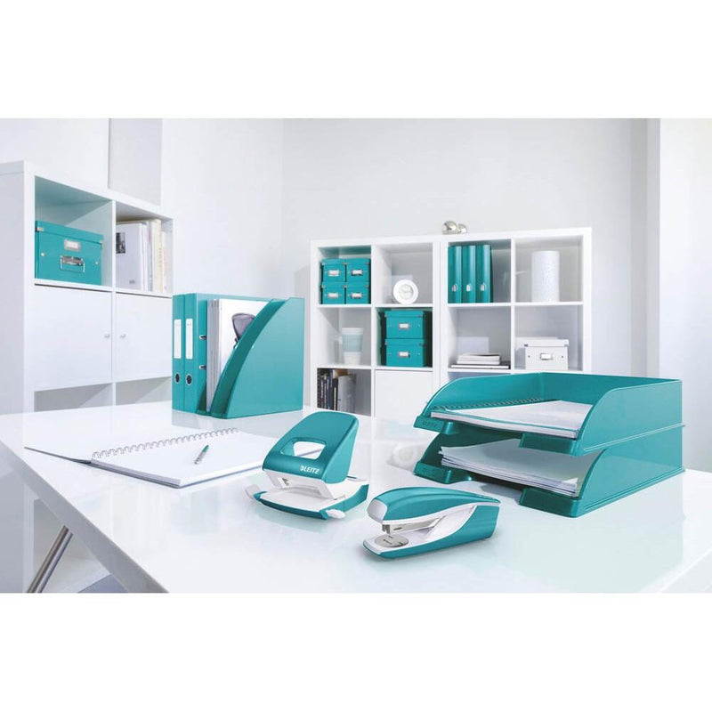 LEITZ Heftgerät NeXXt 5502 WOW - eisblau-metallic