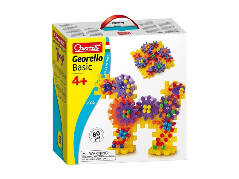 Quercetti Georello Sprocket Set Dog & Flower 80dl