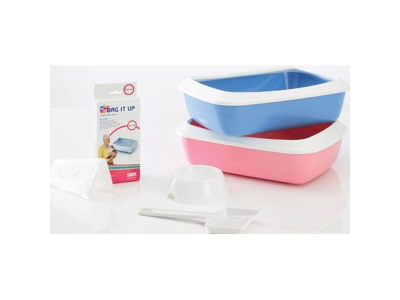 Savic Iriz Starter Kit Litter Tray 42x31x12.5cm Pink/White