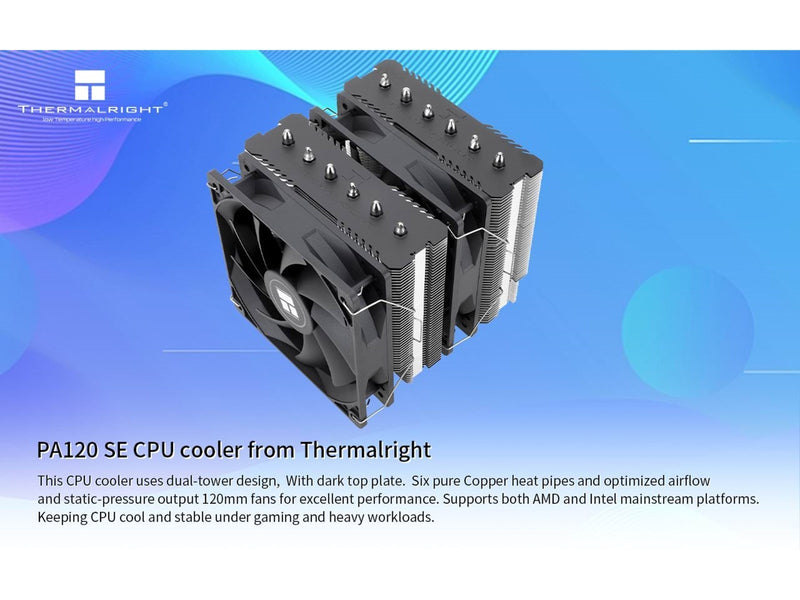Thermalright Peerless Assassin 120 SE - Black - CPU-Luftkühler - Max 26 dBA