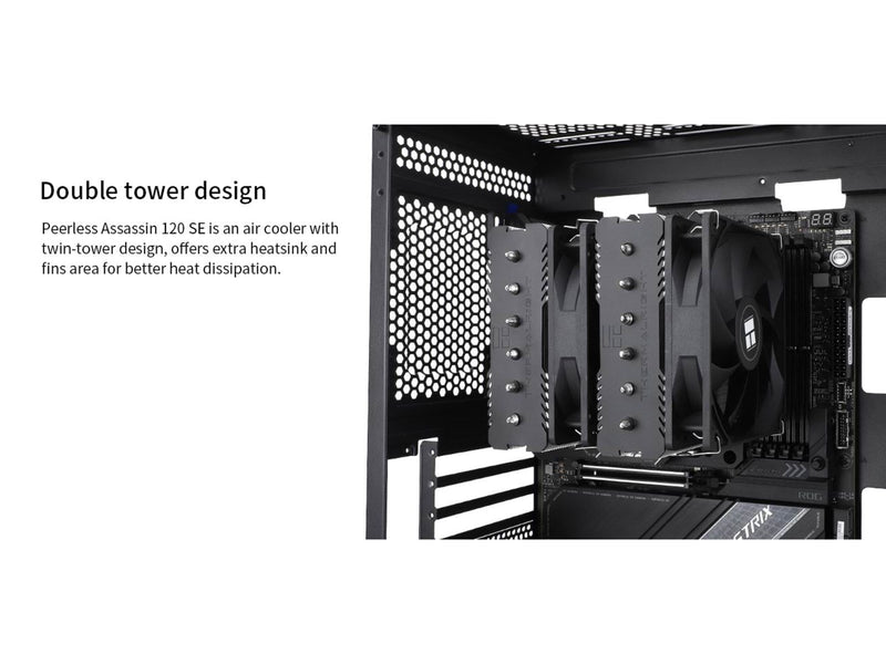 Thermalright Peerless Assassin 120 SE - Black - CPU-Luftkühler - Max 26 dBA