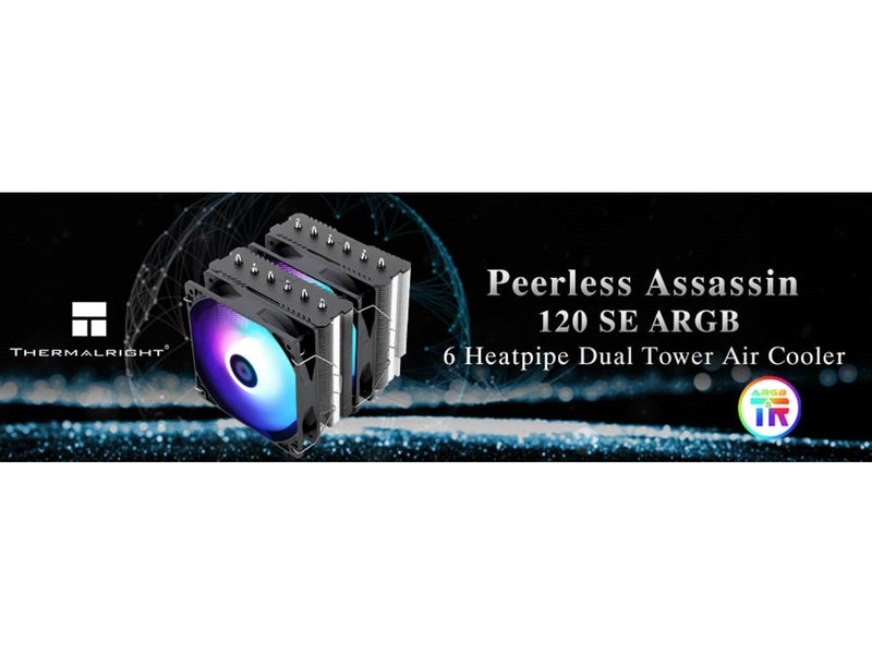 Thermalright Peerless Assassin 120 SE - Black ARGB - CPU-Luftkühler - Max 26 dBA