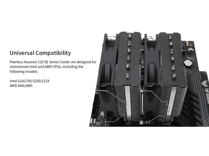 Thermalright Peerless Assassin 120 SE - Black ARGB - CPU-Luftkühler - Max 26 dBA