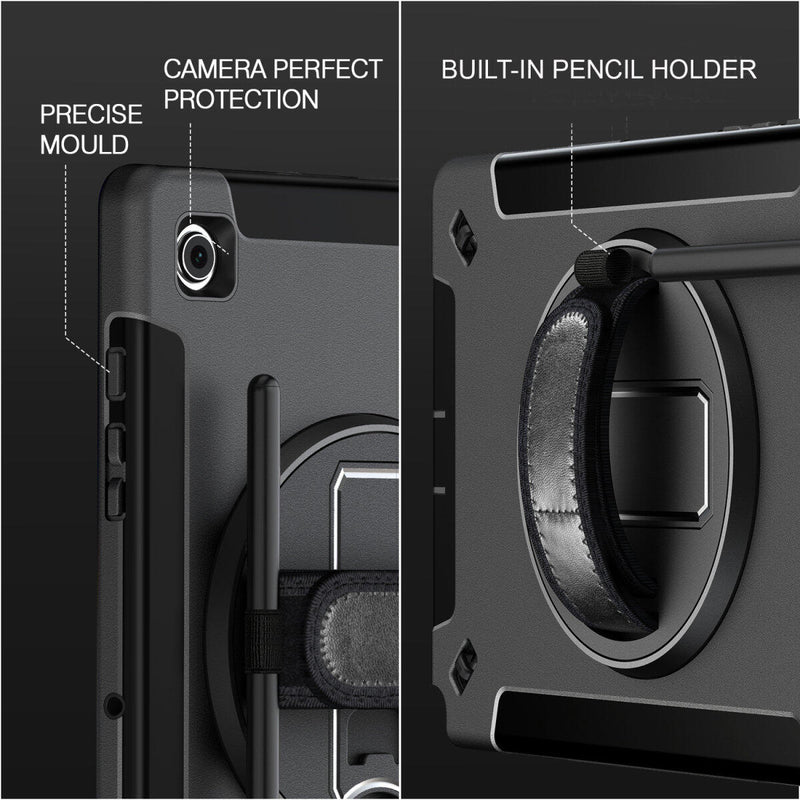 4smarts Rugged Case Grip für Apple iPad (7.Gen./8.Gen./9.Gen.) schwarz