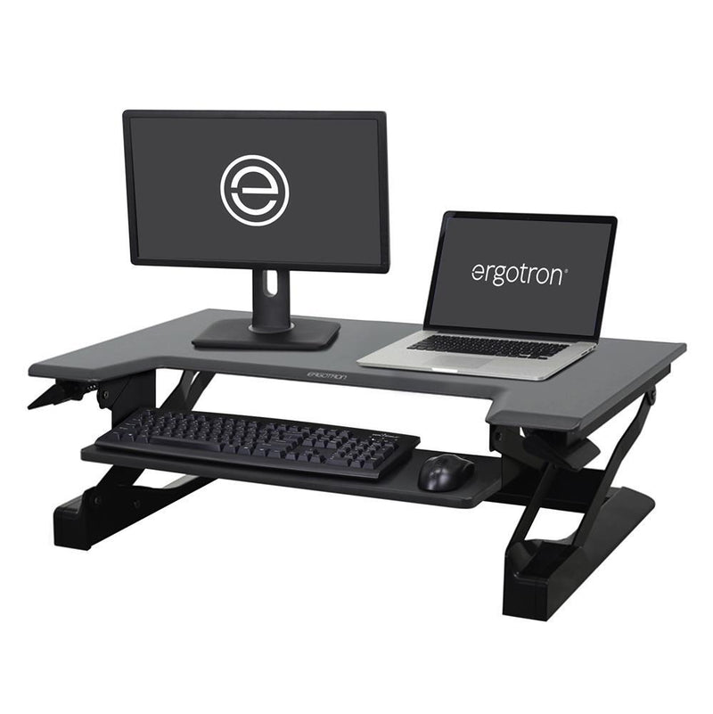 Ergotron WorkFit-T Steh-Sitz Arbeitsplatz mit CF-Technologie für einen Bildschirm bis 76,2 cm (30')