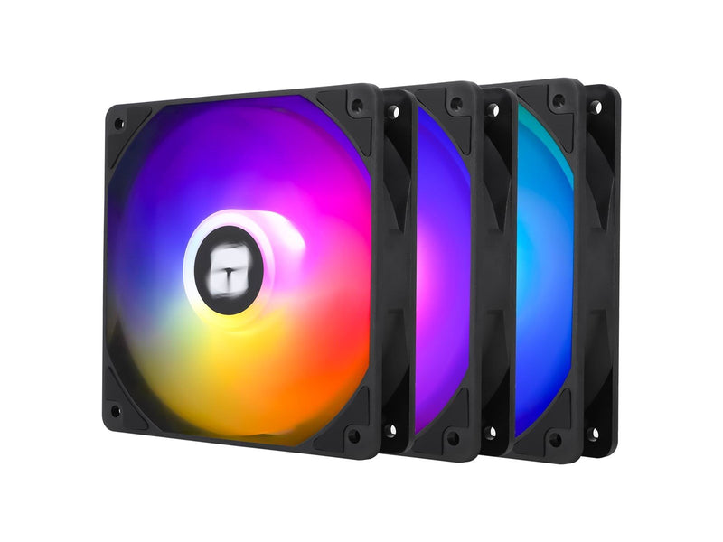 Thermalright TL-C12C-S ARGB - Black (3-pack) - Gehäuselüfter - 120mm - Schwarz mit RGB LED - 26 dBA