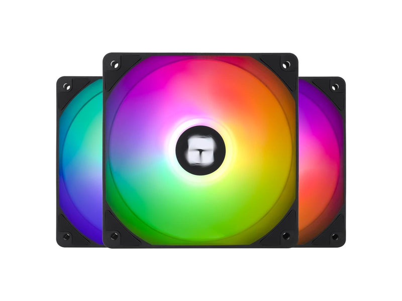 Thermalright TL-C12C-S ARGB - Black (3-pack) - Gehäuselüfter - 120mm - Schwarz mit RGB LED - 26 dBA