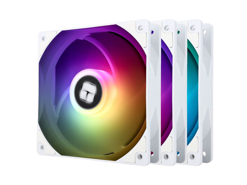 Thermalright TL-C12CW-S ARGB - White (3-pack) - Gehäuselüfter - 120mm - Weiß mit RGB-Beleuchtung - 26 dBA