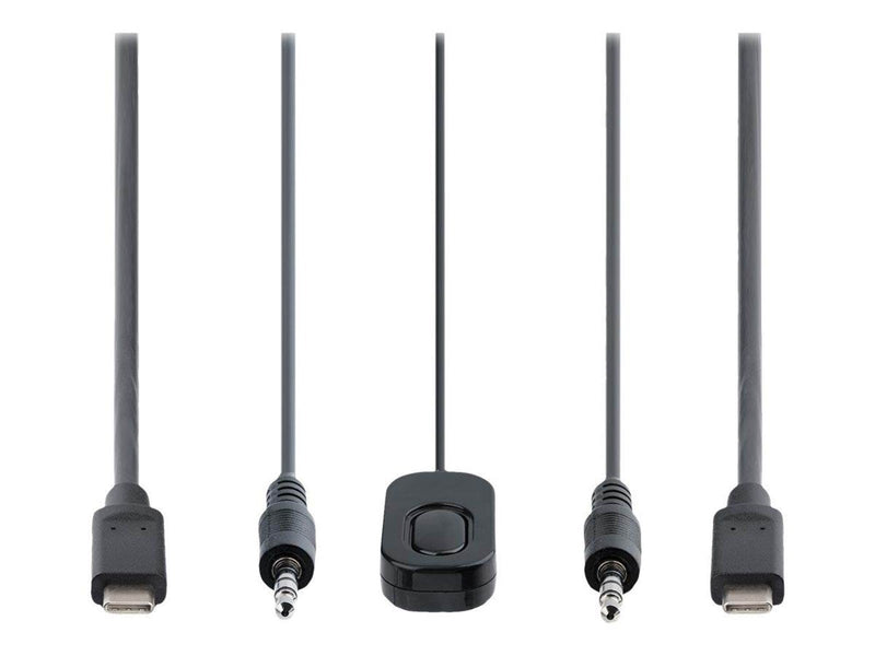 StarTech.com 2-Port USB-C Cable KVM Switch 4K 60Hz DisplayPort Output Compact KVM with 4ft/1.2m USB Type-C/Audio Integrated Cabl
