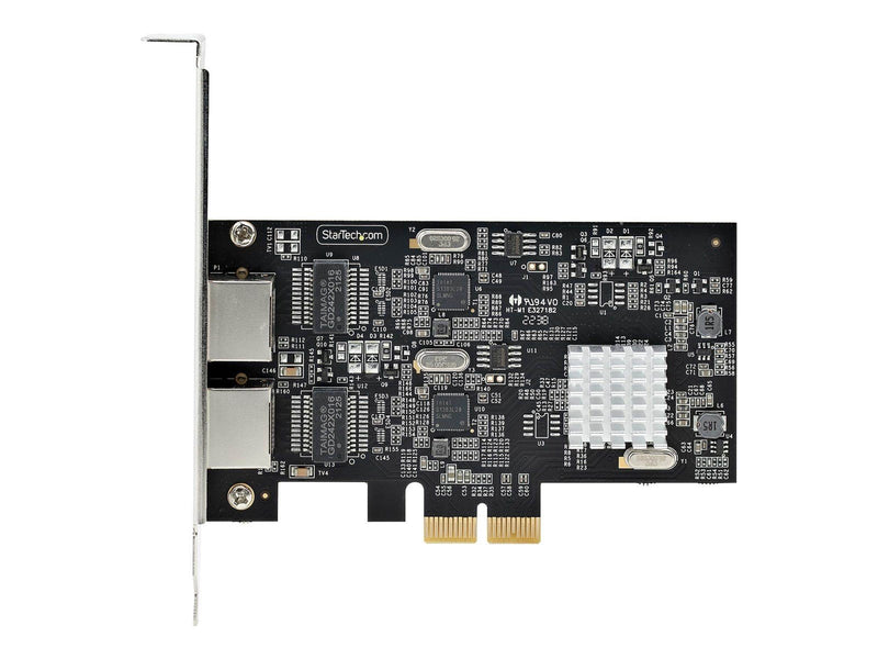 StarTech.com 2-Port 2.5Gbps NBASE-T PCIe Network Card Intel I225-V Dual-Port Computer Network Card Multi-Gigabit NIC PCI Express