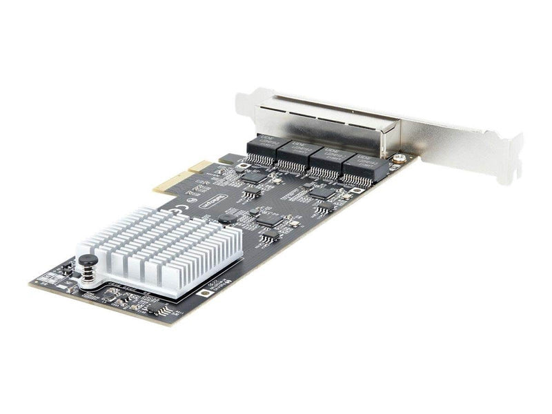 StarTech.com 4-Port 2.5Gbps NBASE-T PCIe Network Card Intel I225-V Chip Quad Port Computer Network Card Multi-Gigabit NIC PCI Ex