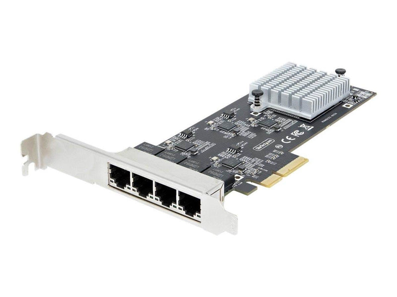 StarTech.com 4-Port 2.5Gbps NBASE-T PCIe Network Card Intel I225-V Chip Quad Port Computer Network Card Multi-Gigabit NIC PCI Ex
