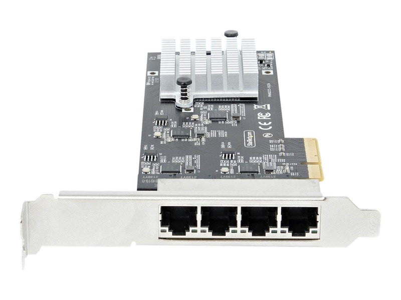 StarTech.com 4-Port 2.5Gbps NBASE-T PCIe Network Card Intel I225-V Chip Quad Port Computer Network Card Multi-Gigabit NIC PCI Ex