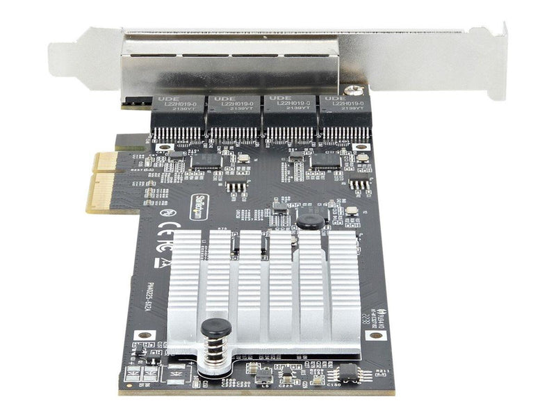 StarTech.com 4-Port 2.5Gbps NBASE-T PCIe Network Card Intel I225-V Chip Quad Port Computer Network Card Multi-Gigabit NIC PCI Ex