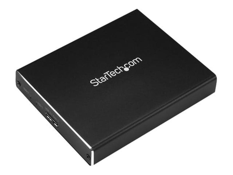 StarTech.com Dual-Slot Drive Enclosure for M.2 NGFF SATA SSDs - USB 3.1 (10Gbps) - RAID