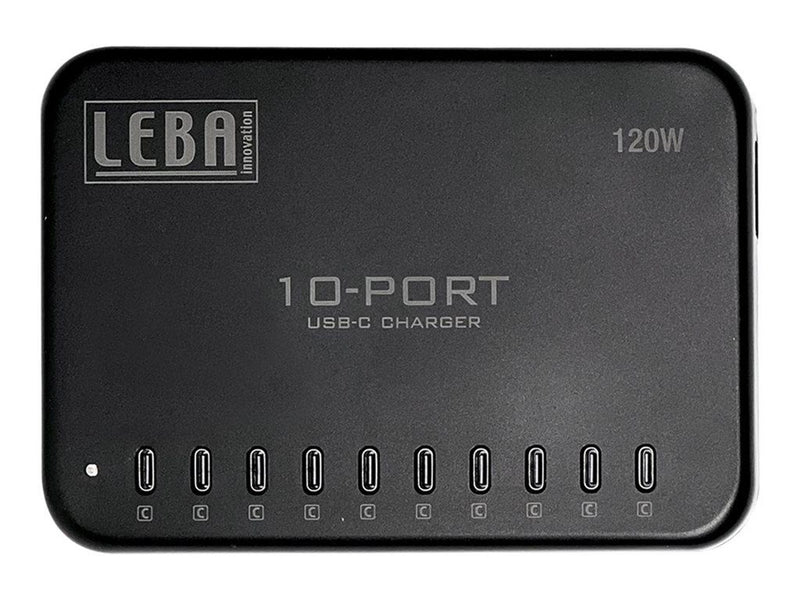 LEBA Innovation LEBA NoteCharge power adapter - 12 watts per port - 24 pin USB-C - 120 Watt