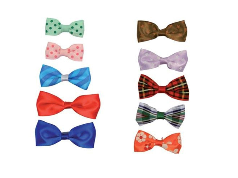 Trixie 10 Dog Hair Bows Assorted Colours