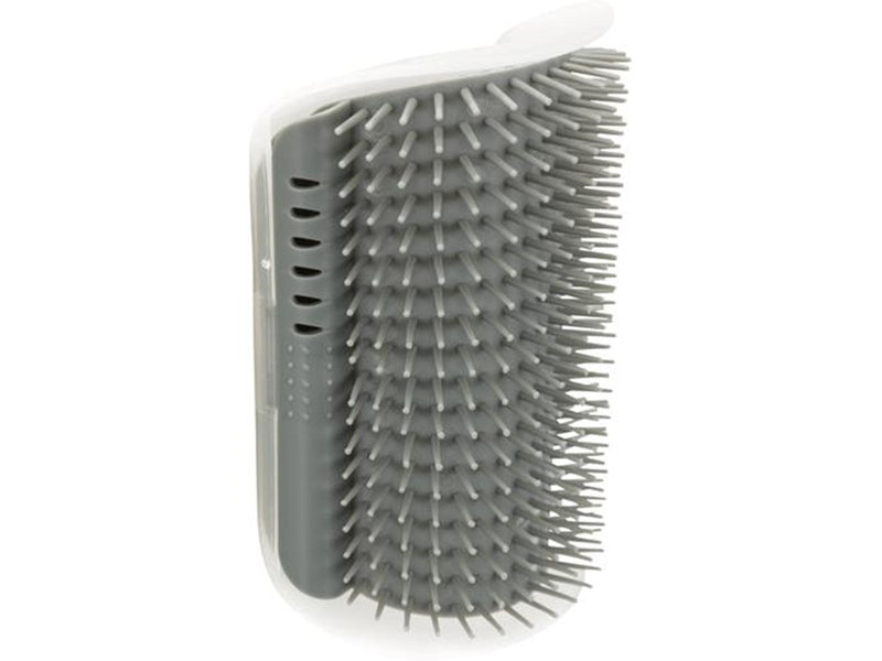 Trixie Corner Massage Brush 8 × 13 cm grey