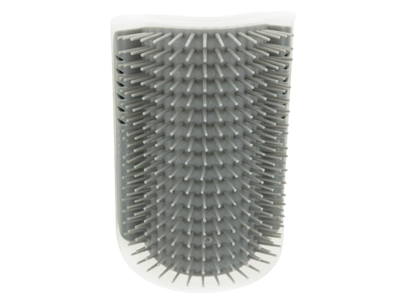 Trixie Corner Massage Brush 8 × 13 cm grey