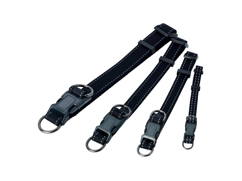Dogman Nylon Hundehalsband Iris Schwarz Klein 10mmx22-35cm