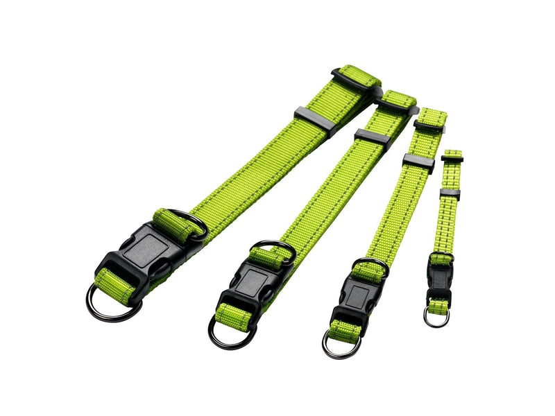 Dogman Nylon Hundehalsband Iris Grün Groß 20mmx35-60cm