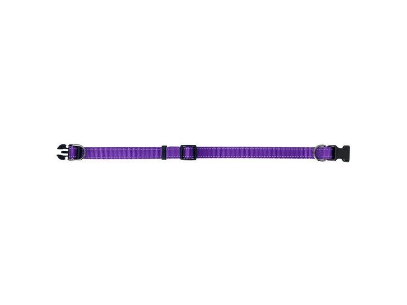Dogman Nylon Hundehalsband Iris Lila Groß 20mmx35-60cm