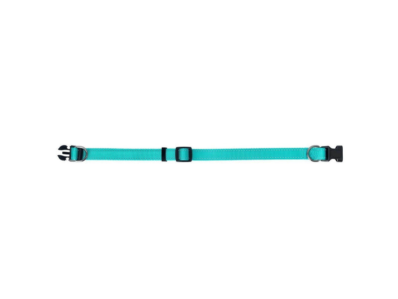 Dogman Nylon Hundehalsband Iris Türkis Groß 20mmx35-60cm
