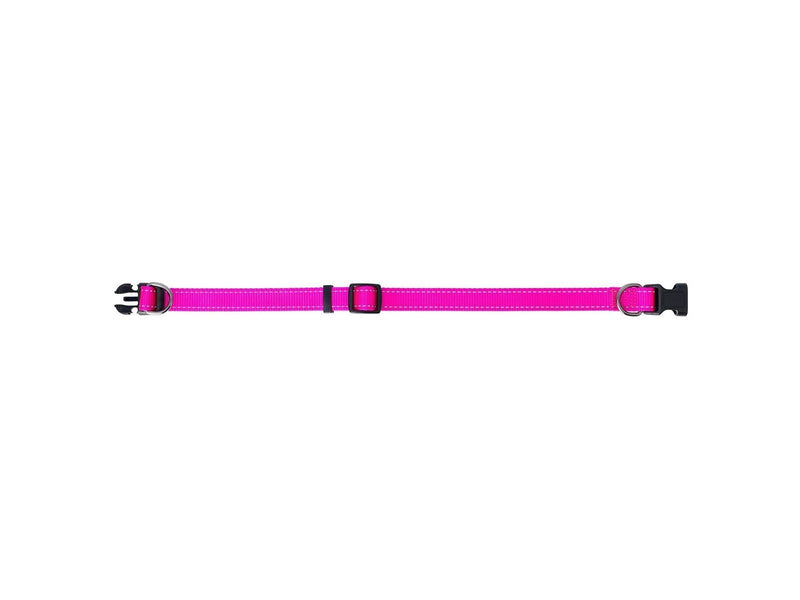 Dogman Nylon Hundehalsband Iris Rosa Groß 20mmx35-60cm