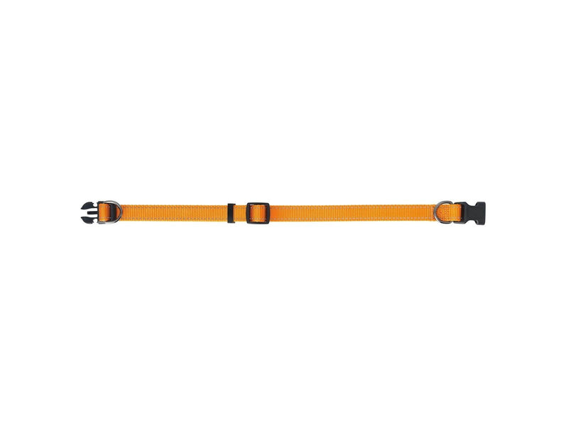 Dogman Nylon Hundehalsband Iris Orange Mittel 15mmx35-50cm