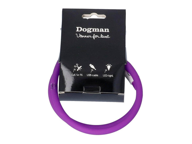 Dogman Flashing LED Collar Purple