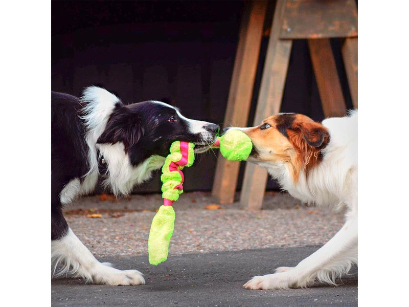 Dogman Hundespielzeug Stretch-Plüschband mit Ball 35cm