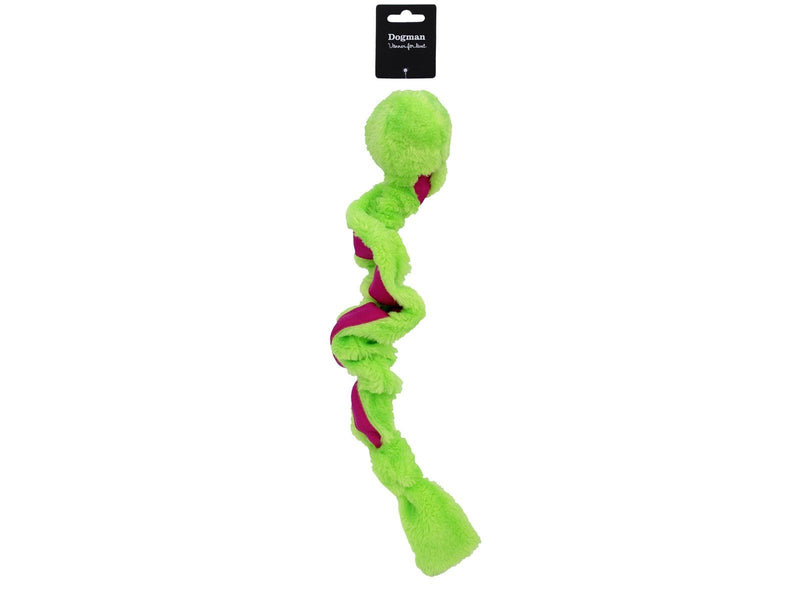 Dogman Hundespielzeug Stretch-Plüschband mit Ball 35cm