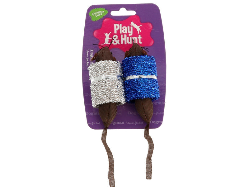 Dogman Toy Mouse with glitter 2p