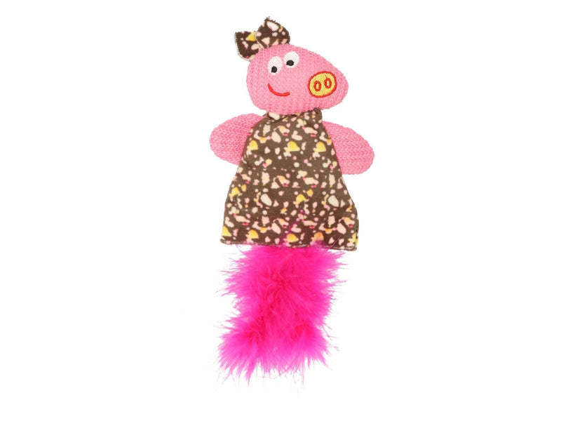 Dogman Cat Toy Pig with Catnip 10x24cm