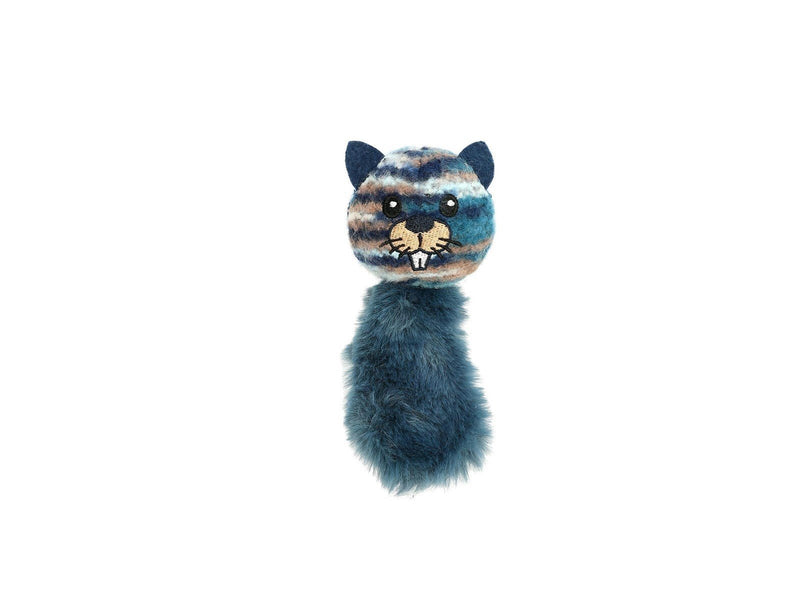 Dogman Katzenspielzeug Fuzzy Castor mit Katzenminze 8cm