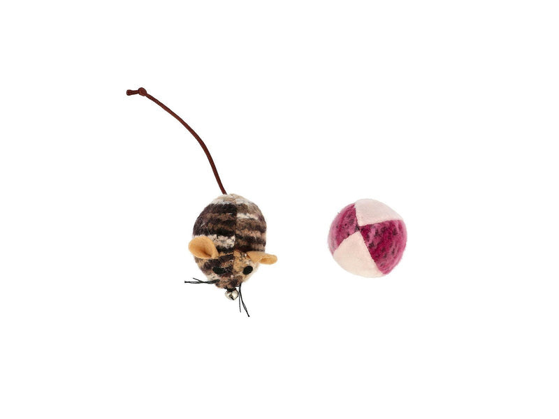 Dogman Toy Fuzzy mouse and ball