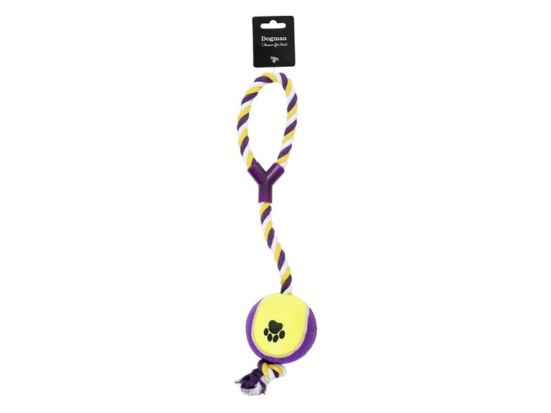 Dogman Toy Rope with ball