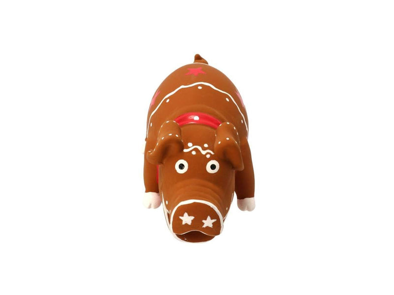 Dogman Dog Toy Christmas Gingerbread Pig 15x8cm