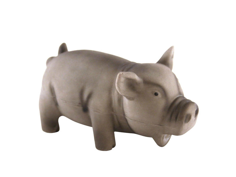 Dogman Hundespielzeug Latex Schwein Grau 23cm