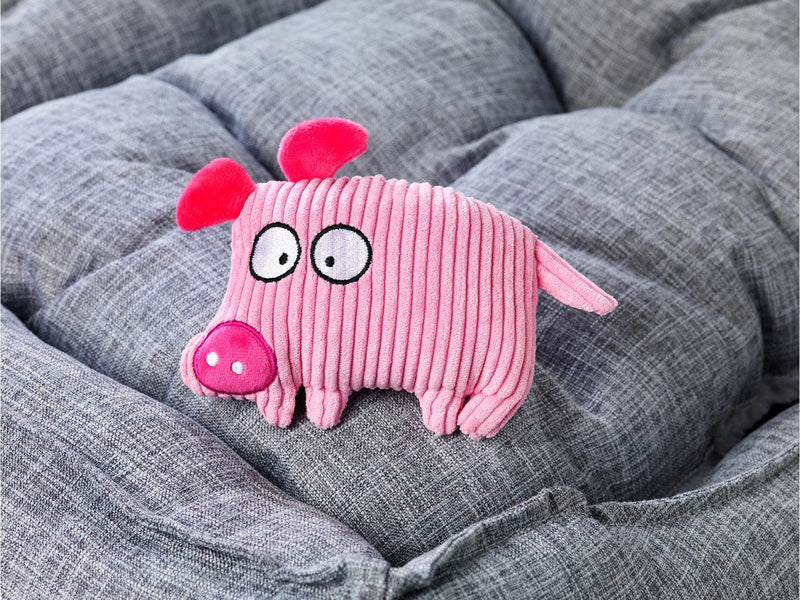 Dogman Dog Toy PiggySweet Squeaker Corduroy 16cm