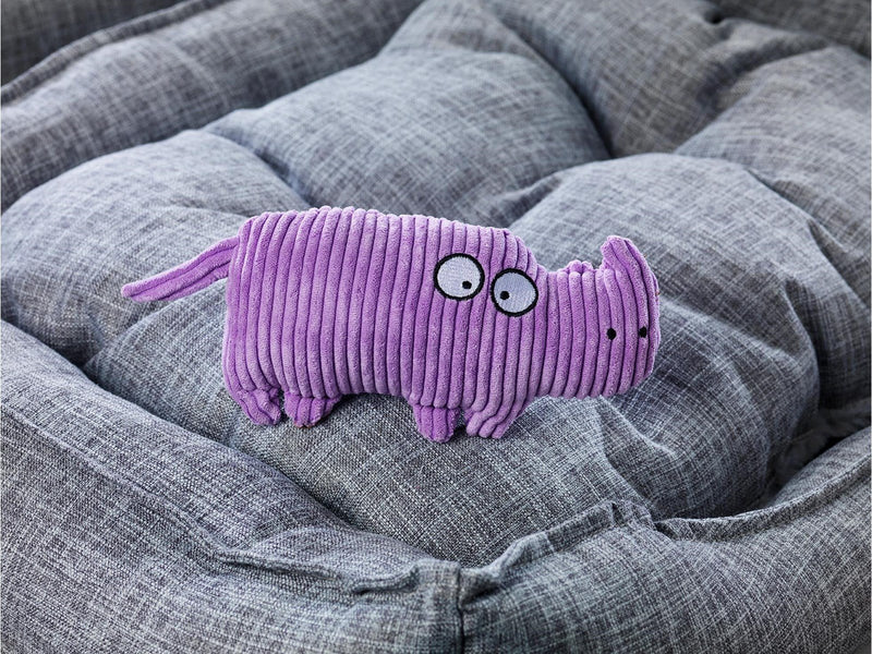 Dogman Pet Toy RhinoSweet Corduroy Squeaker 20cm